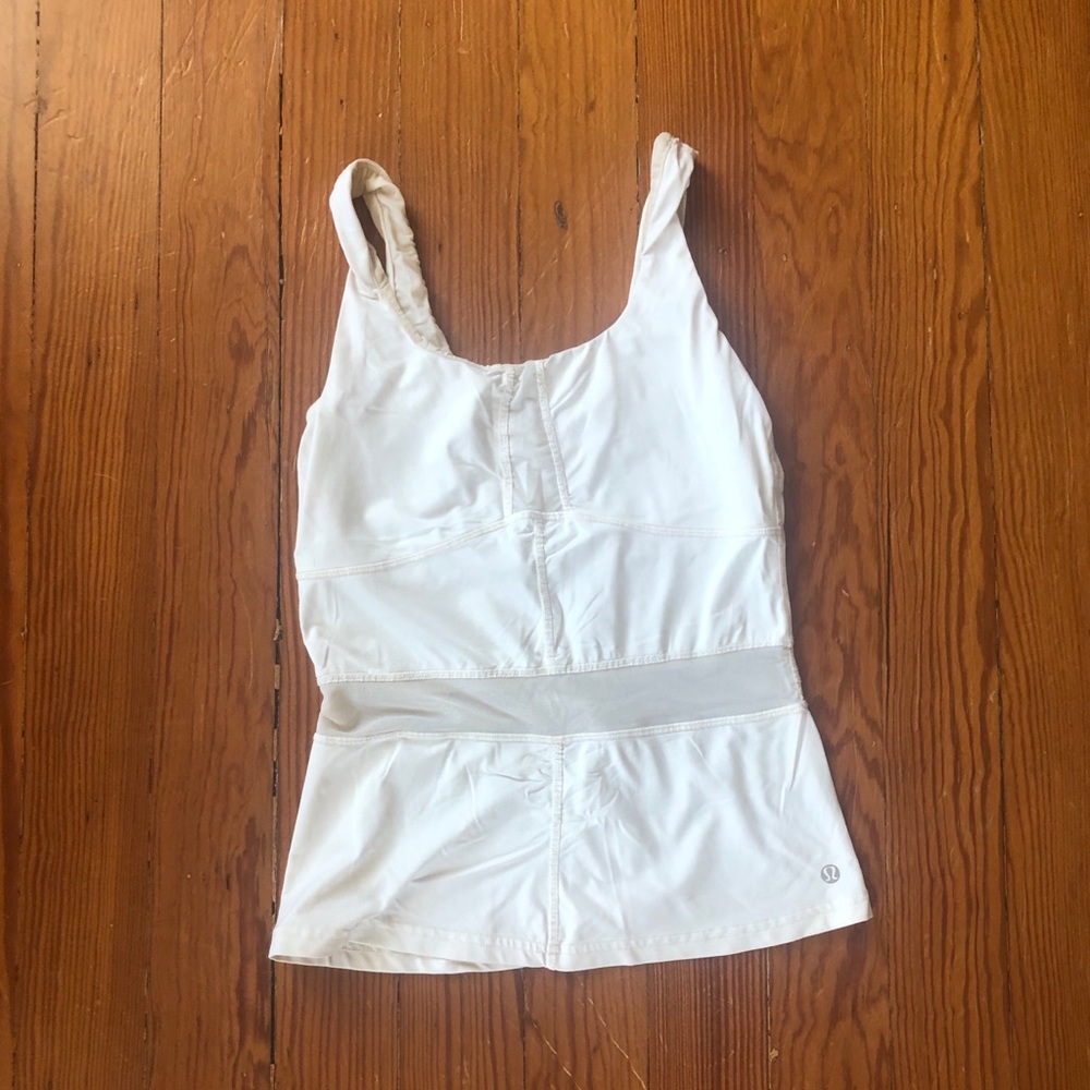 White Mesh Lululemon Tank!